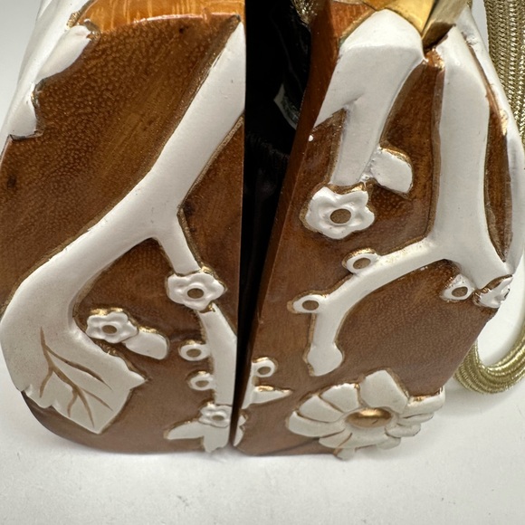 SOLD Timmy Woods Rare Hand Carved White Flower Purse Clutch Minaudiere Shoulder - Picture 11 of 16